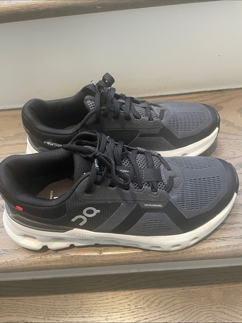 Hoka Black and Gray Athletic Running Shoes